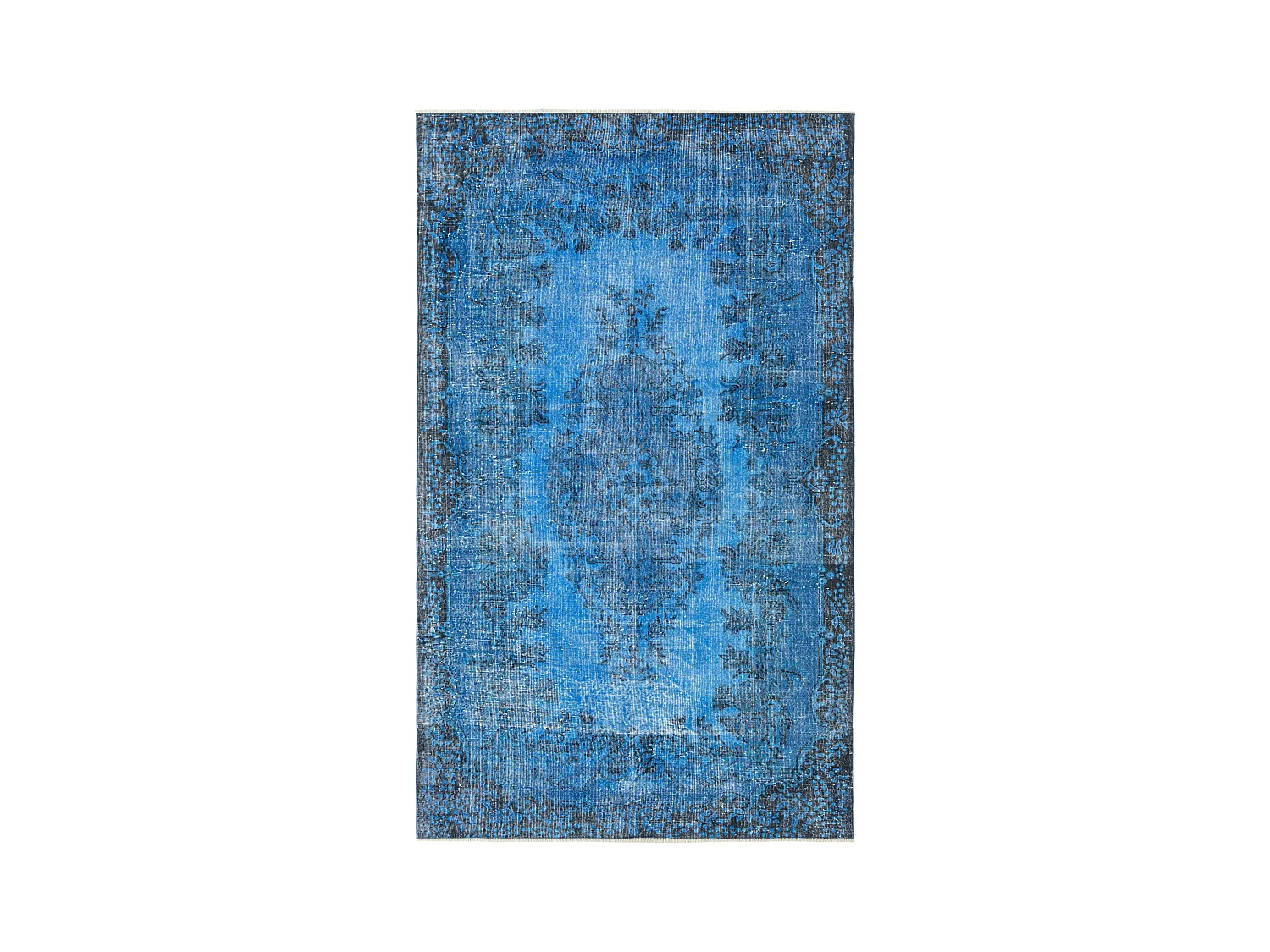 Tapis de laine 183x302 Bleu Ultra Vintage