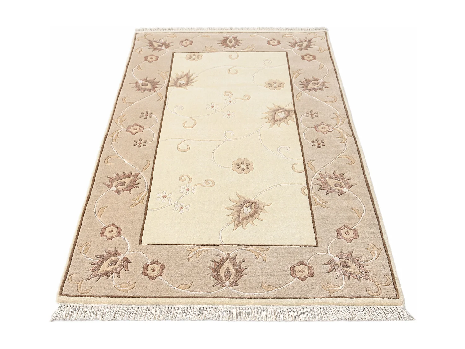 Wollteppich 91x160 Beige Darya