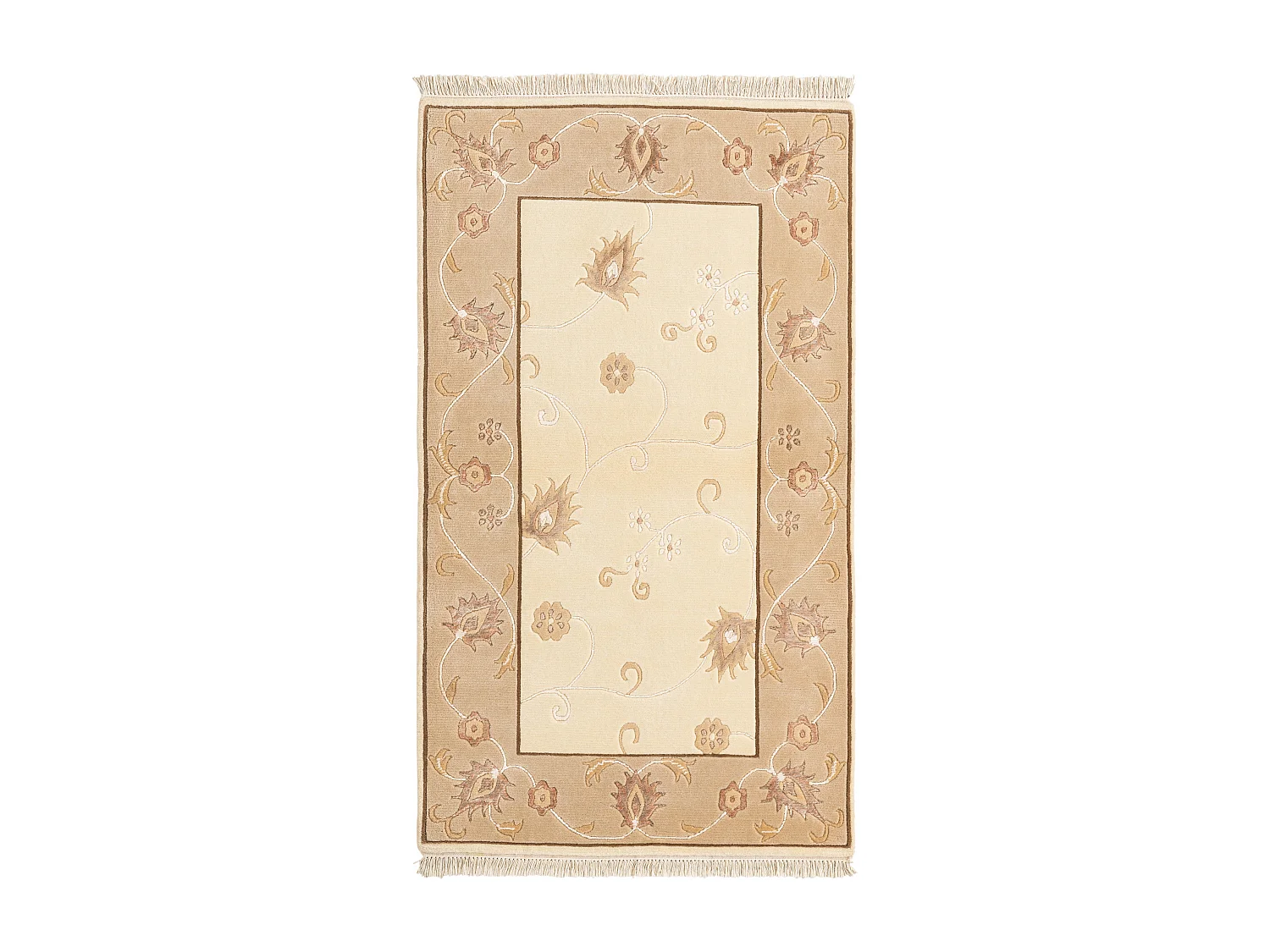 Wollteppich 91x160 Beige Darya