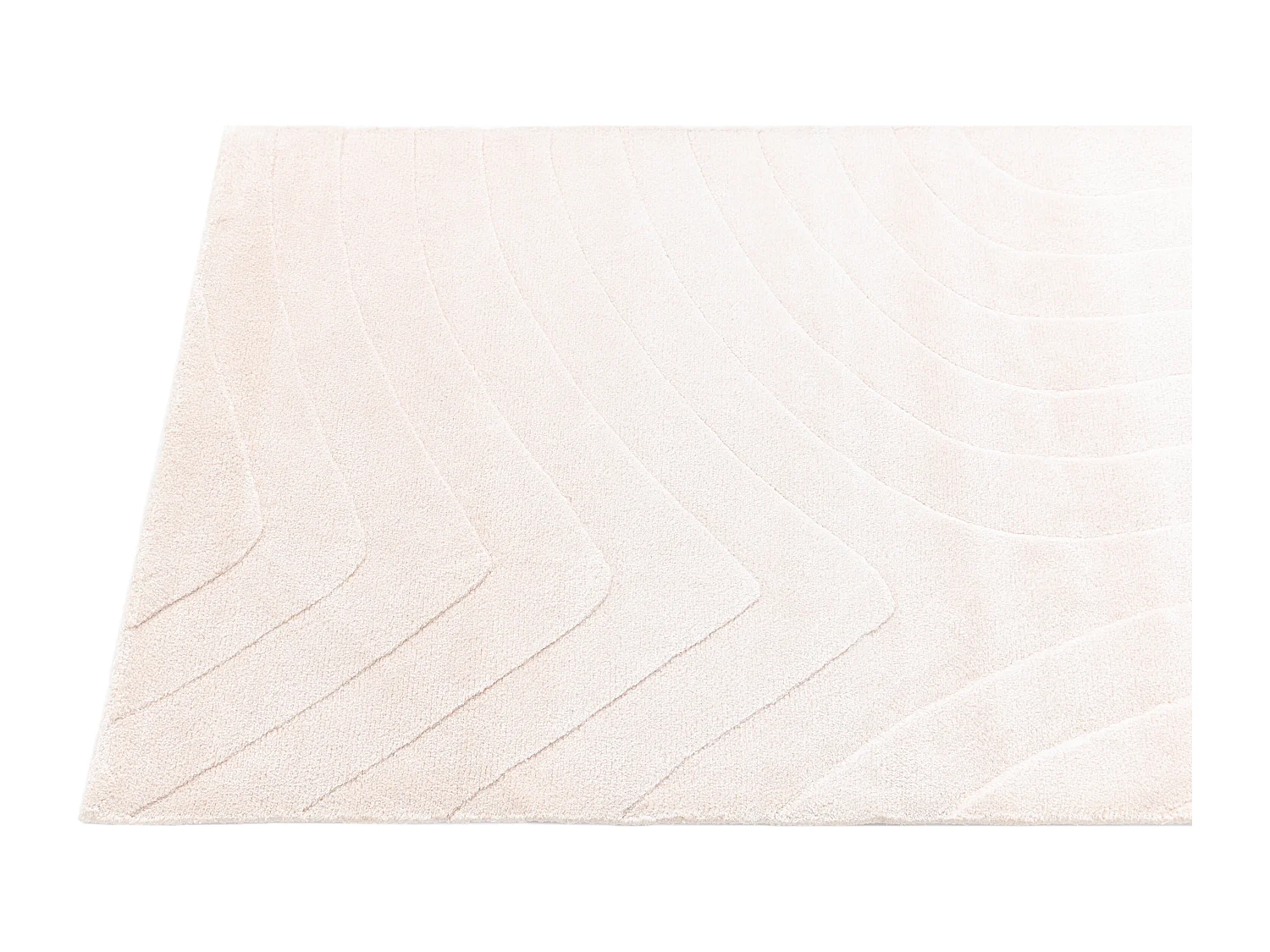 Läufer-Wollteppich 81x300 Beige Darya