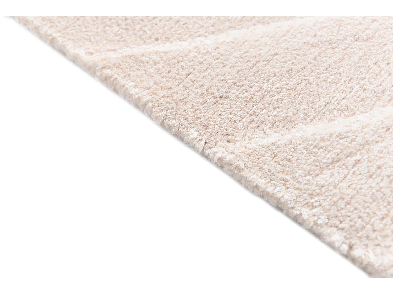 Läufer-Wollteppich 81x300 Beige Darya