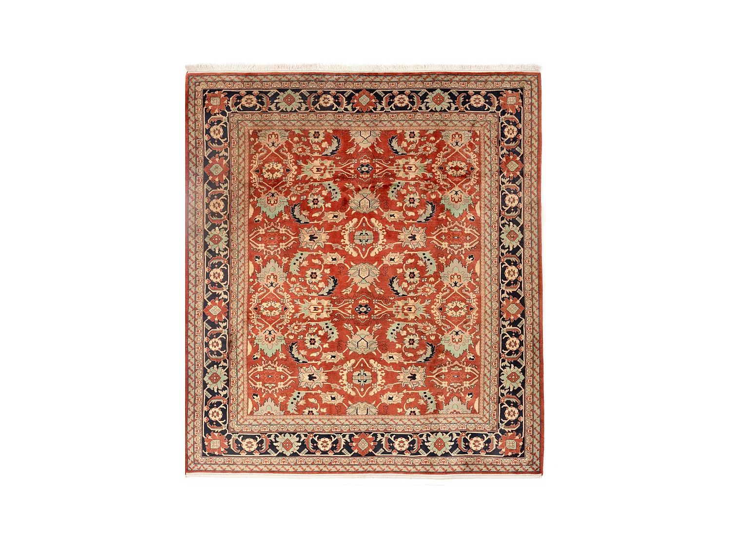 Tapis de laine 260x305 rouge Tabriz