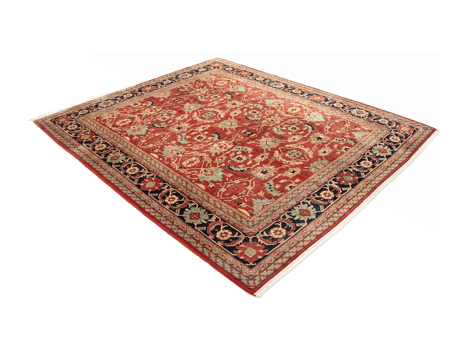 Tapis de laine 260x305 rouge Tabriz