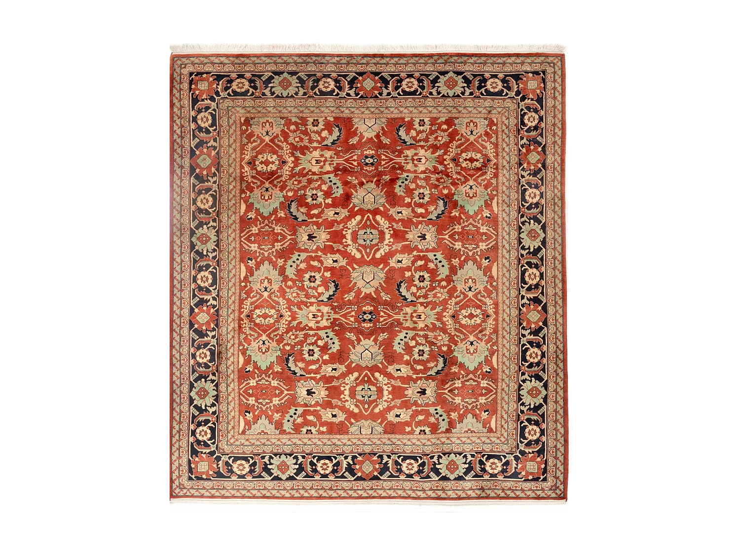 Tapis de laine 260x305 rouge Tabriz