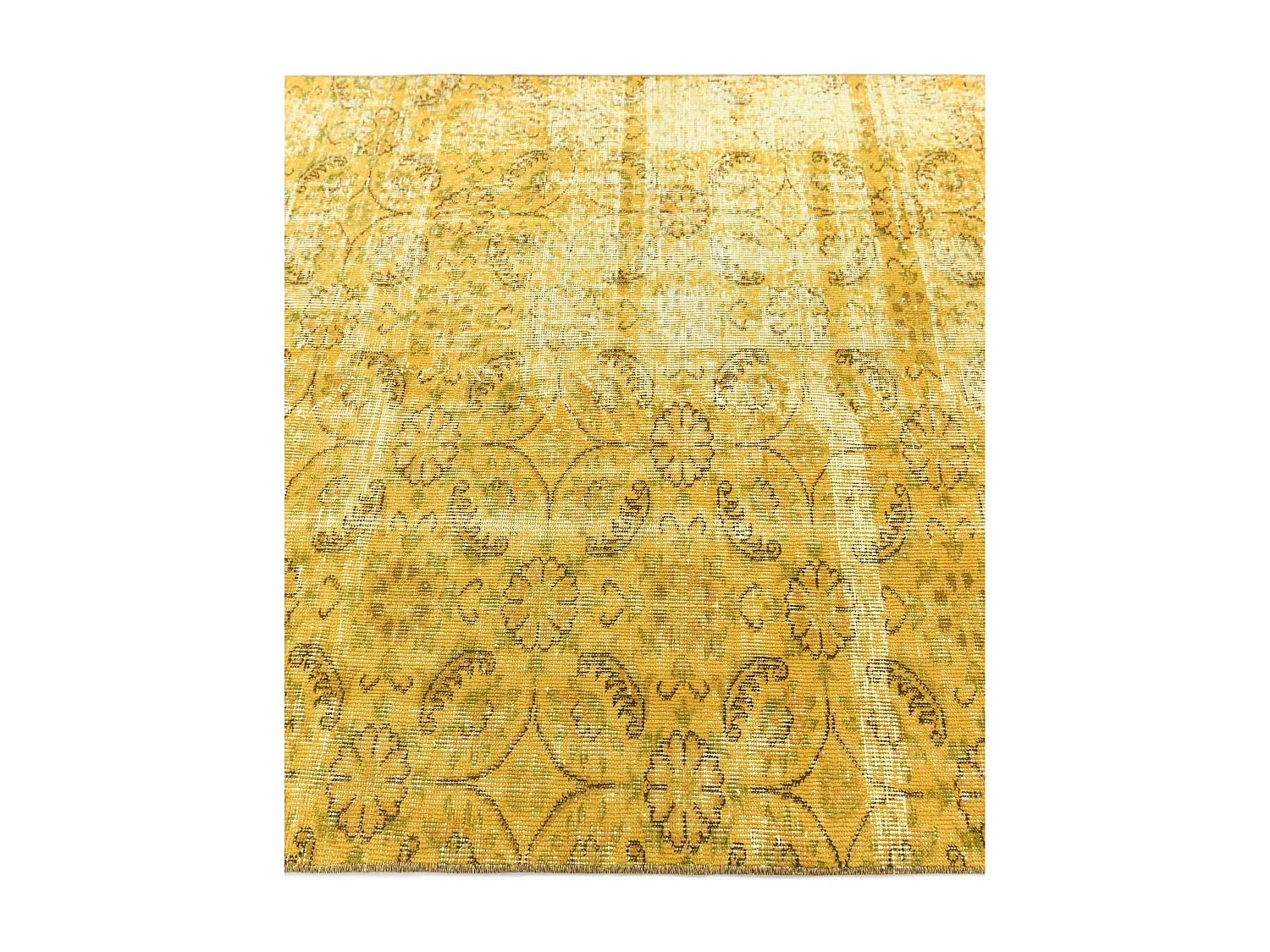 Tapis de laine 135x226 jaune Ultra Vintage