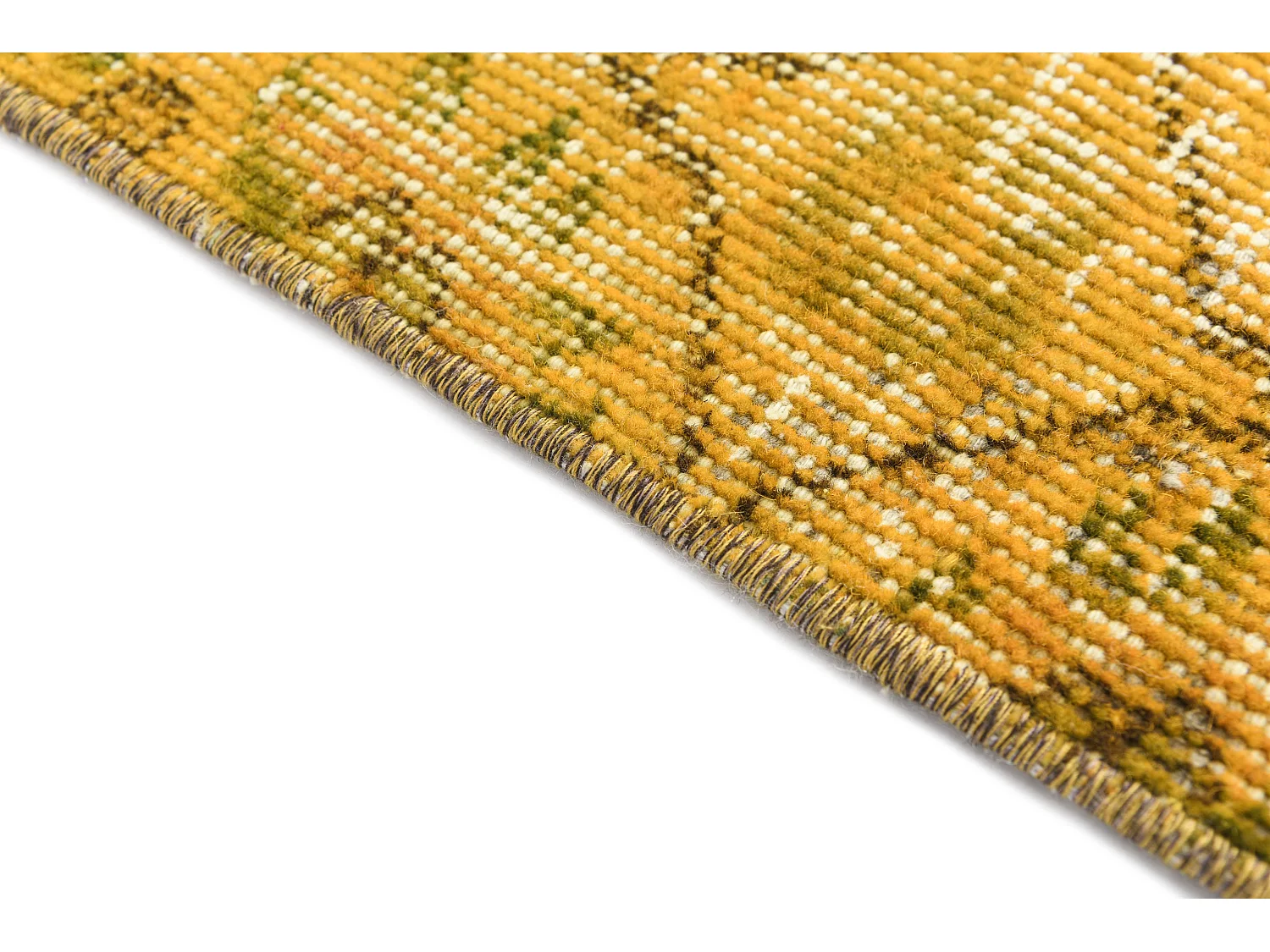 Tapis de laine 135x226 jaune Ultra Vintage