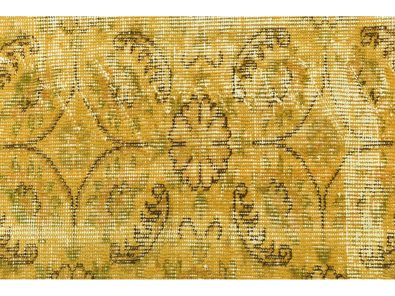 Tapis de laine 135x226 jaune Ultra Vintage