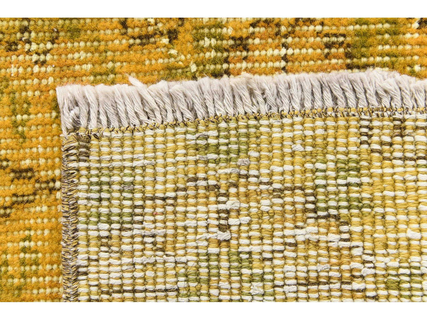 Tapis de laine 135x226 jaune Ultra Vintage