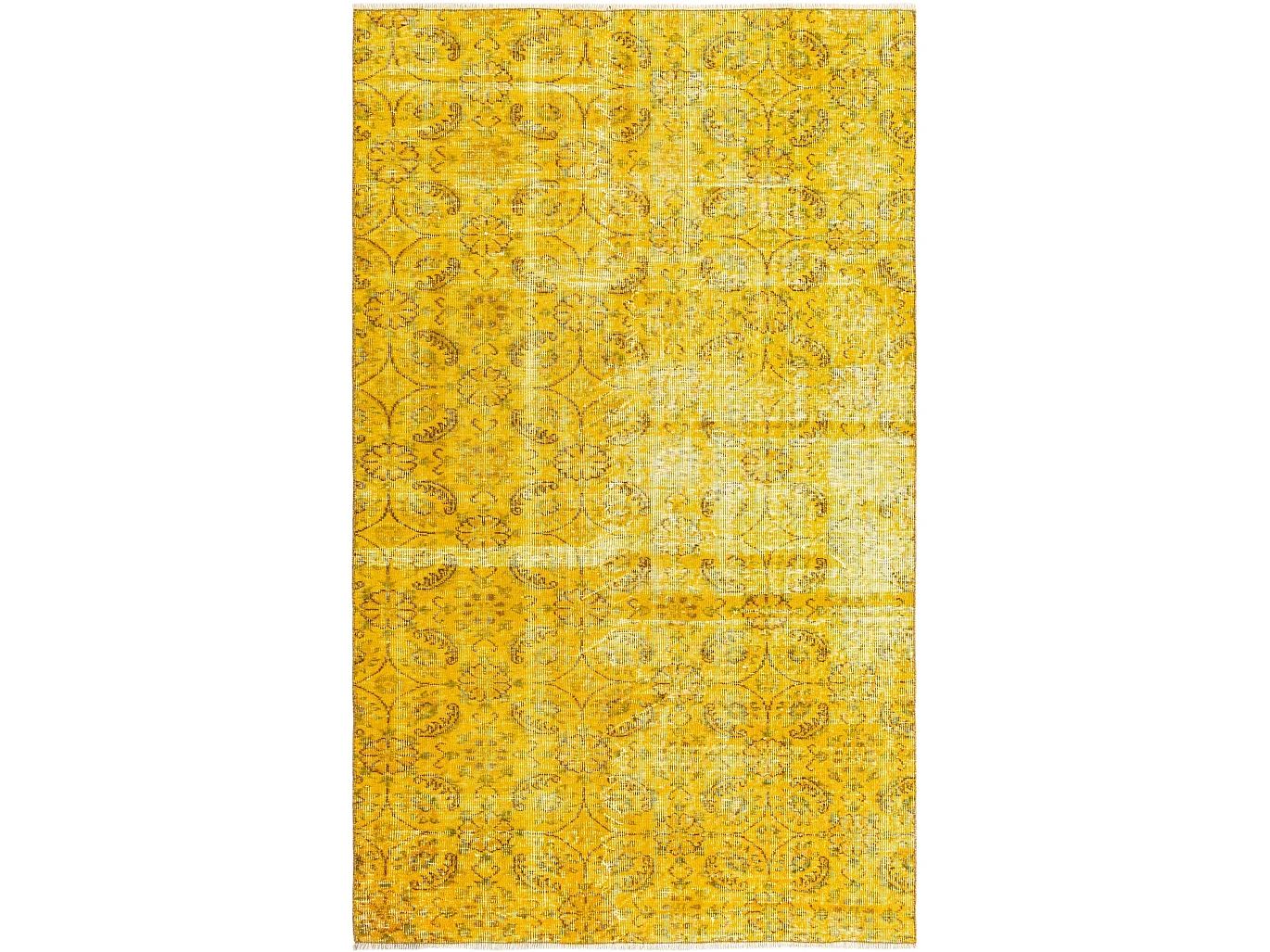 Tapis de laine 135x226 jaune Ultra Vintage