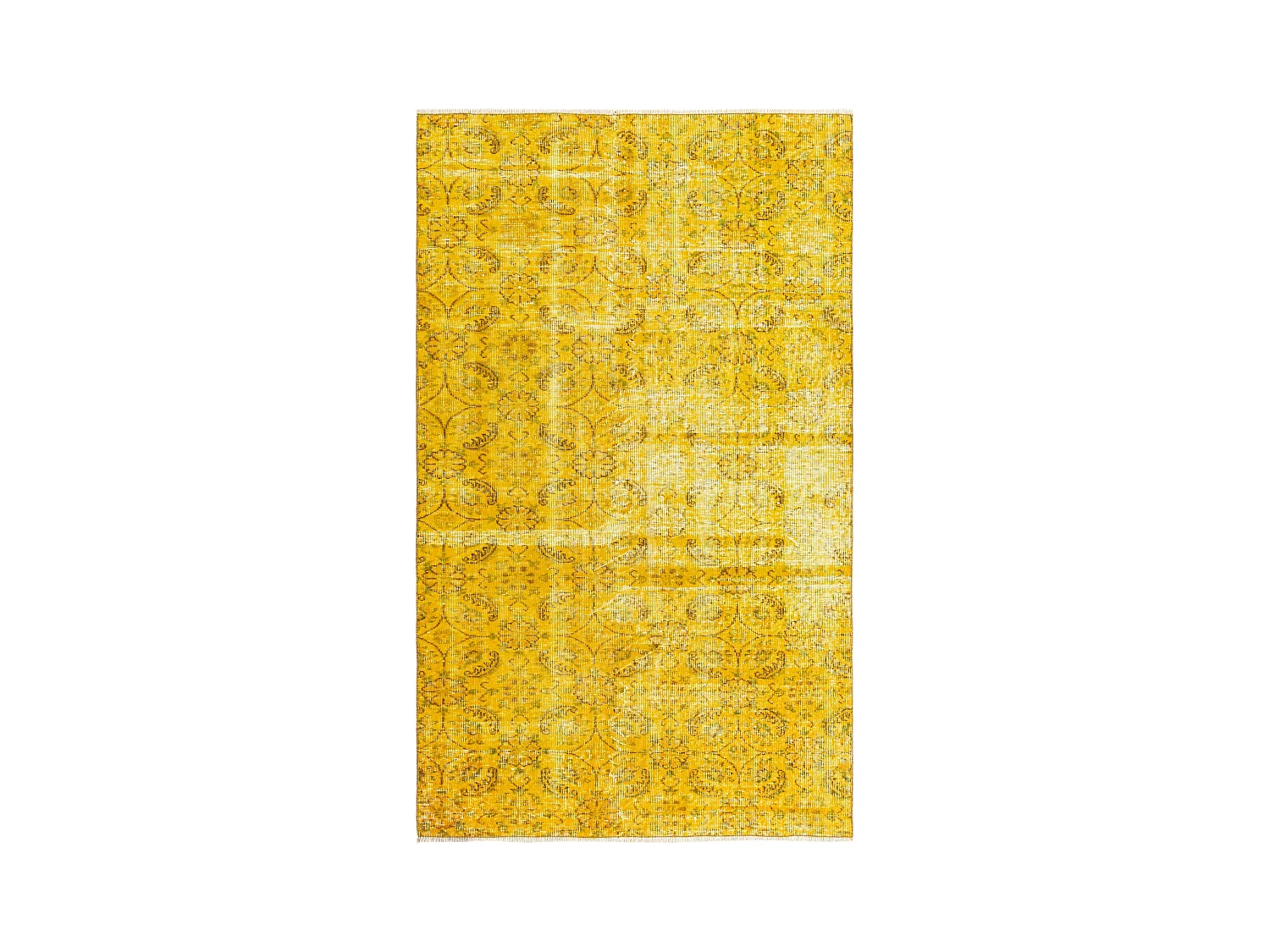Tapis de laine 135x226 jaune Ultra Vintage