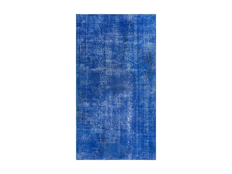 Tapis de laine 132x246 Bleu Ultra Vintage