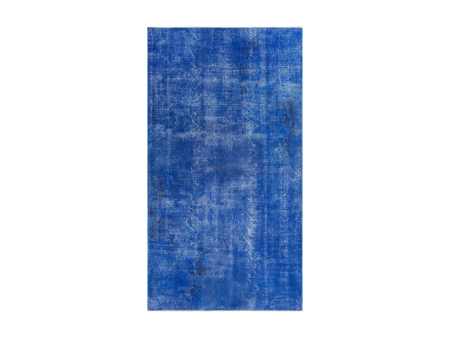 Tapis de laine 132x246 Bleu Ultra Vintage