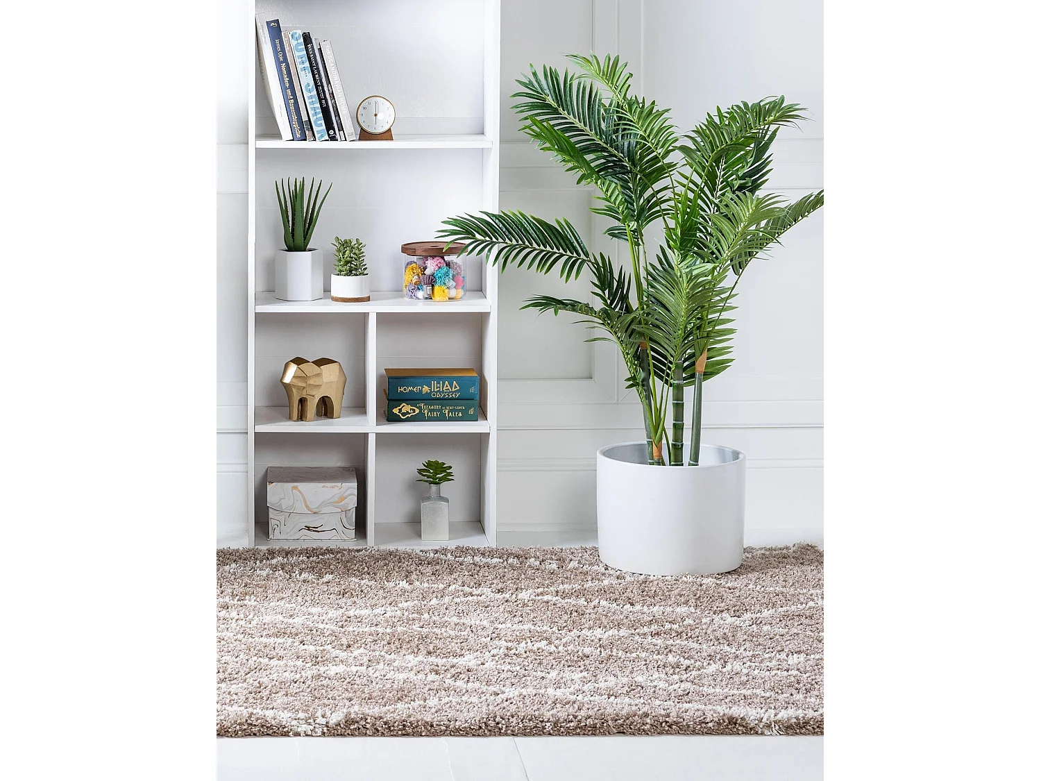 Tapis shaggy 275x365 brun Lachen Fence