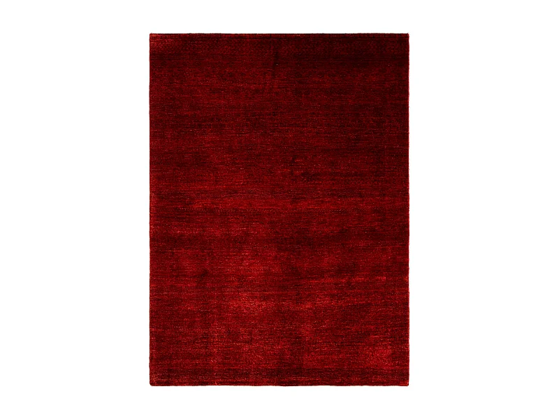 Tapis de laine 139x193 rouge Juma