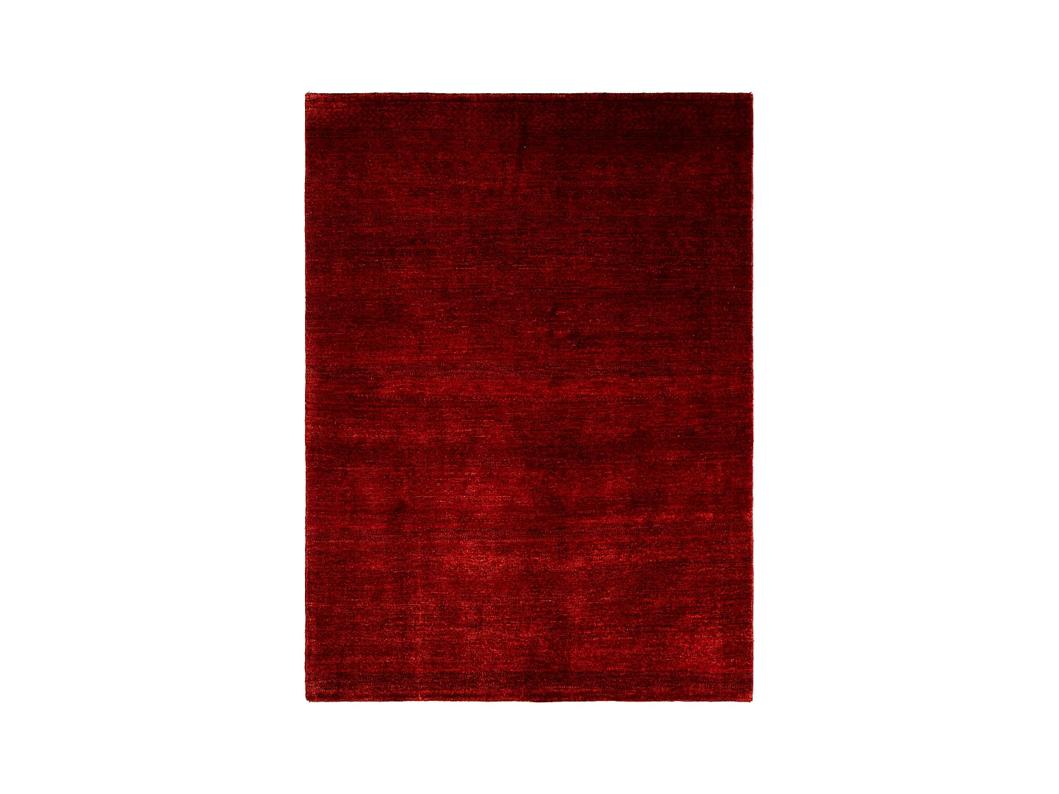 Tapis de laine 139x193 rouge Juma