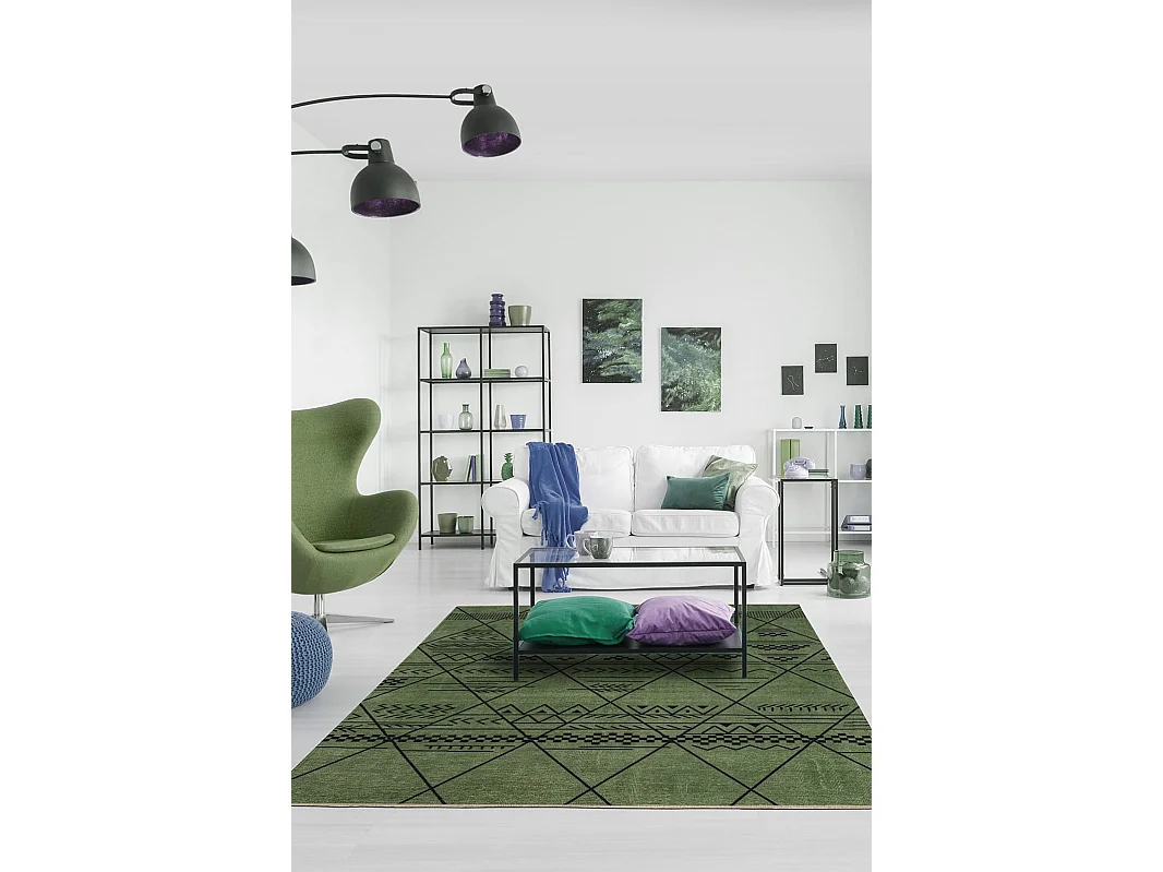 Tapijt 275x180 Groen Kriens Maya