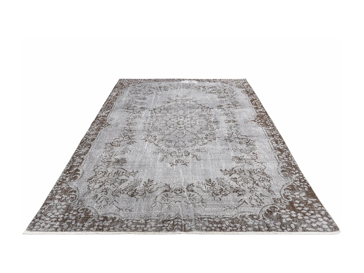 Tapis de laine 185x292 gris Ultra Vintage