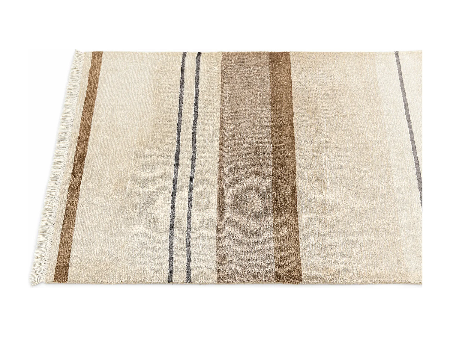 Tapis de couloir en laine 81x290 brun Darya