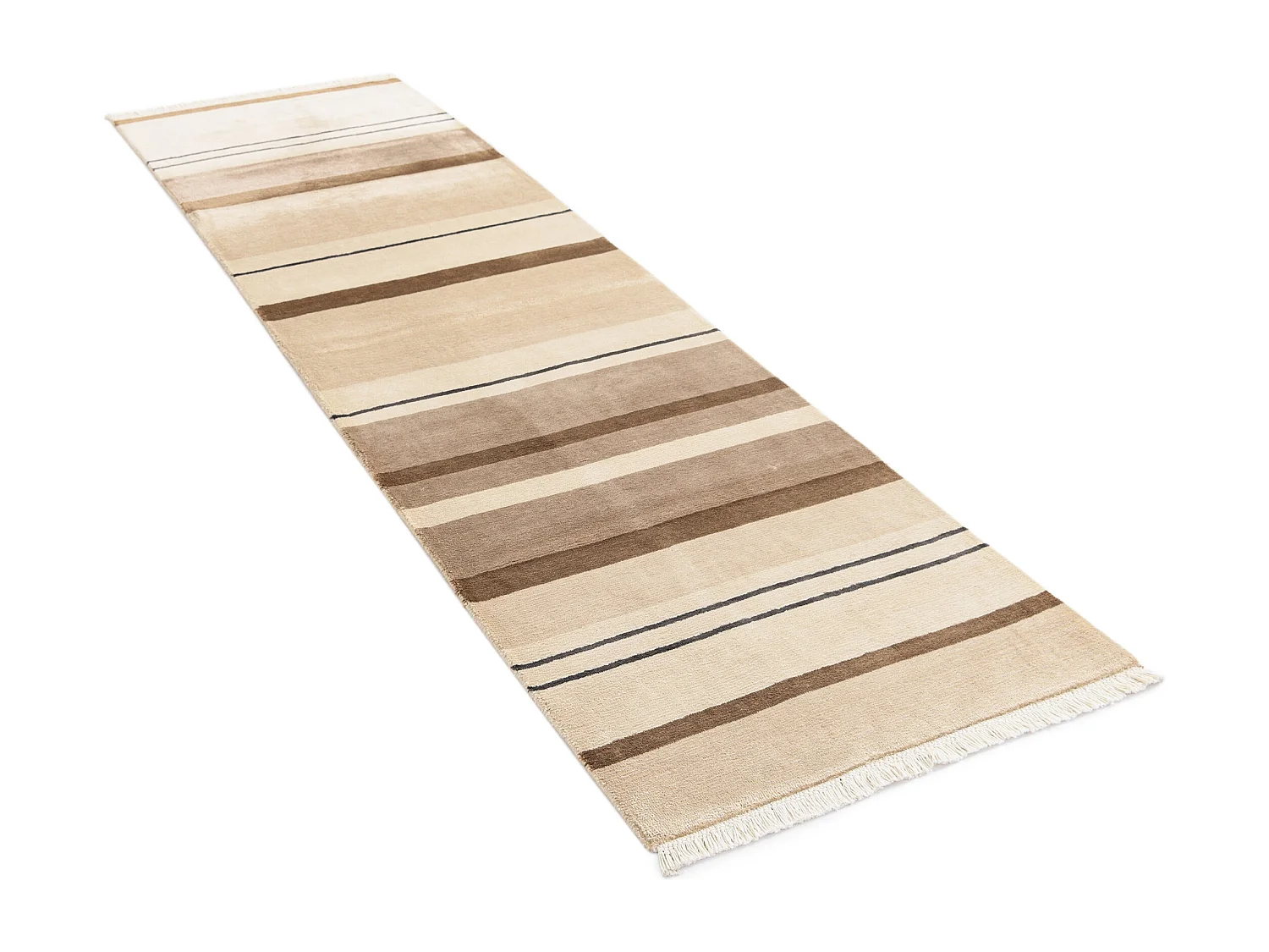 Tappeto per corridoio in lana 81x290 marrone Darya