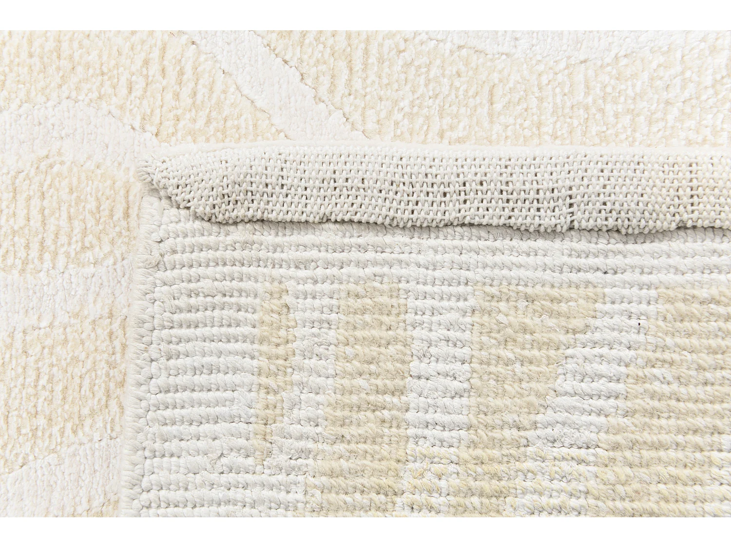 Tapis de couloir en laine 81x292 beige Darya