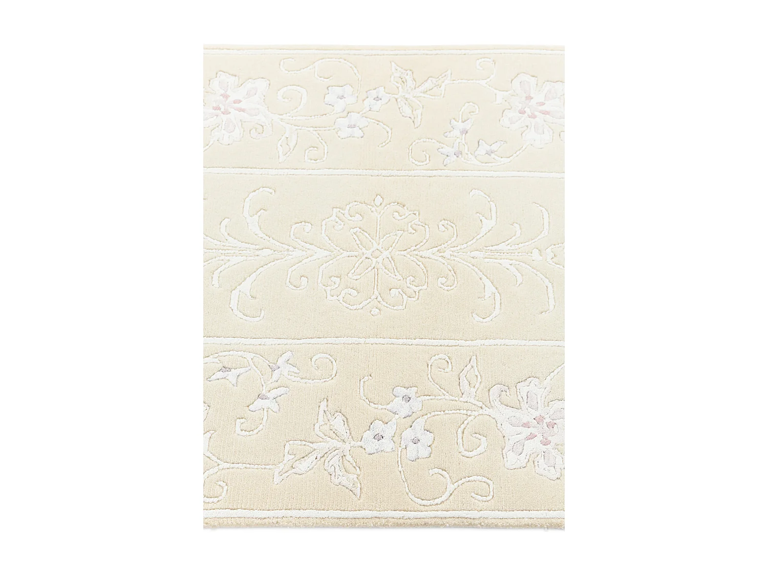 Läufer-Wollteppich 79x287 Beige Darya