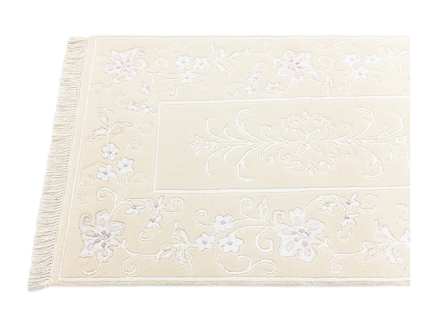 Läufer-Wollteppich 79x287 Beige Darya