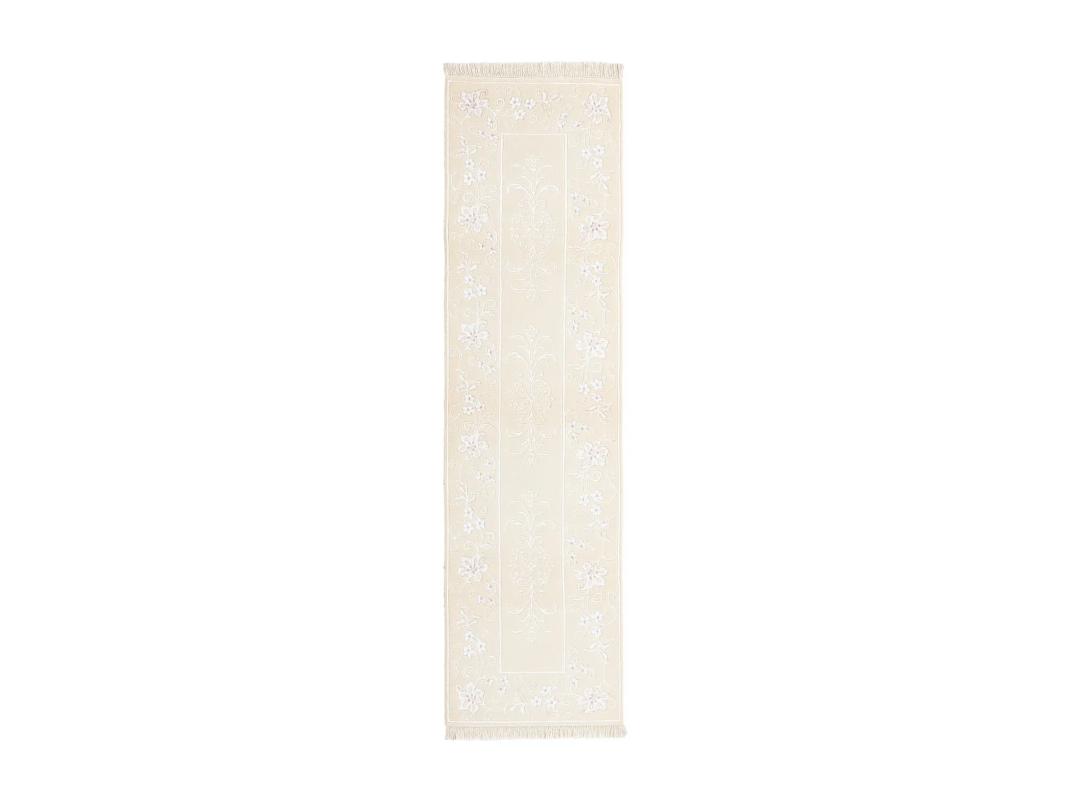 Läufer-Wollteppich 79x287 Beige Darya