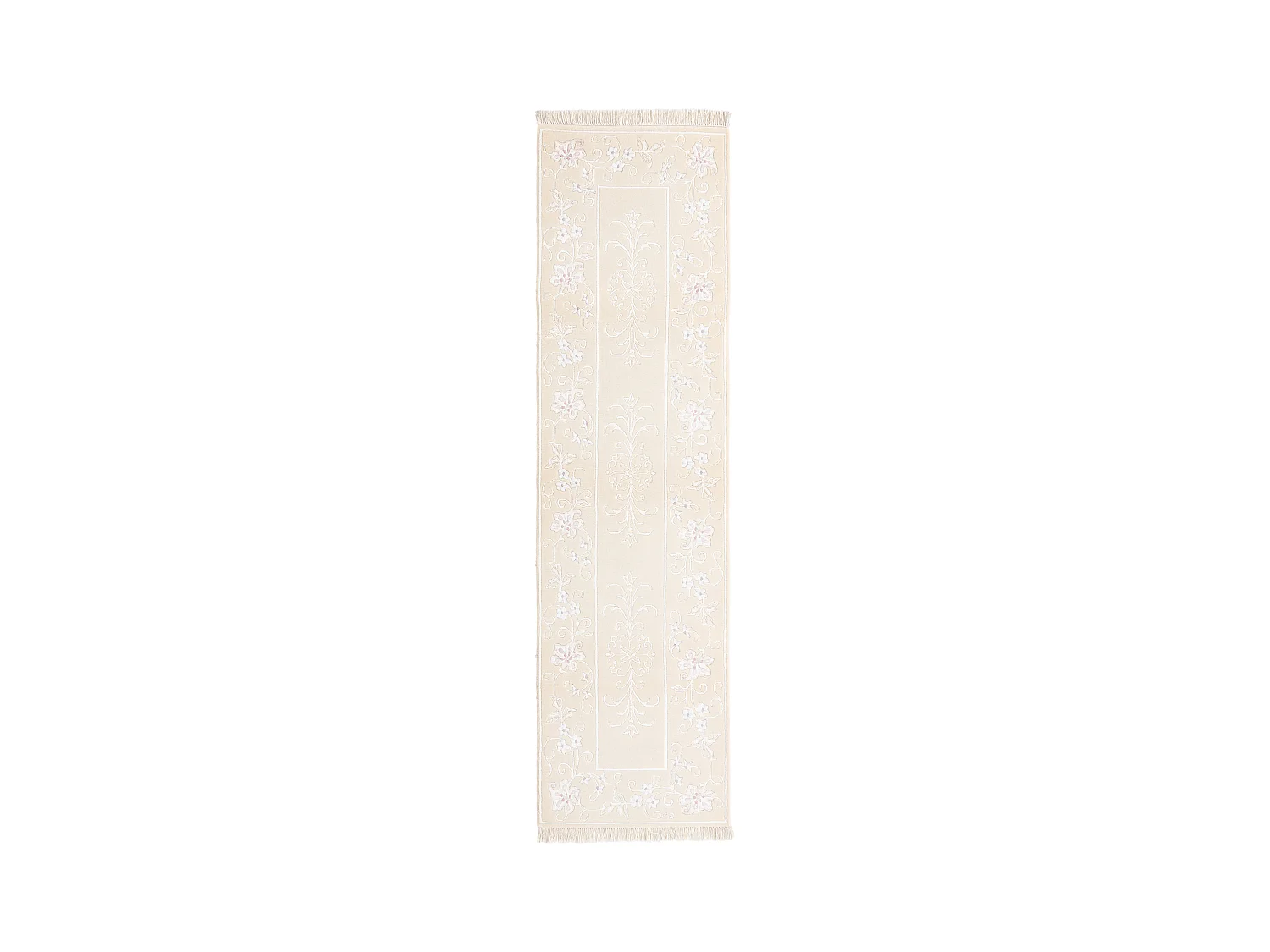 Tapis de couloir en laine 79x287 beige Darya