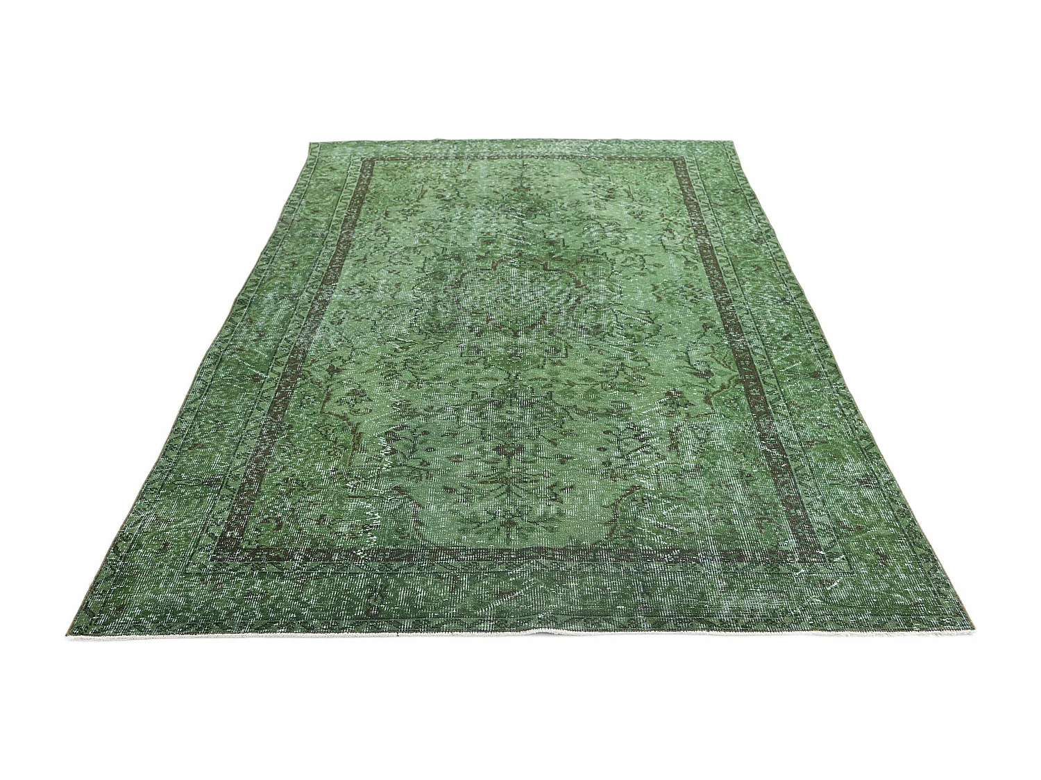 Tapis de laine 168x282 vert Ultra Vintage