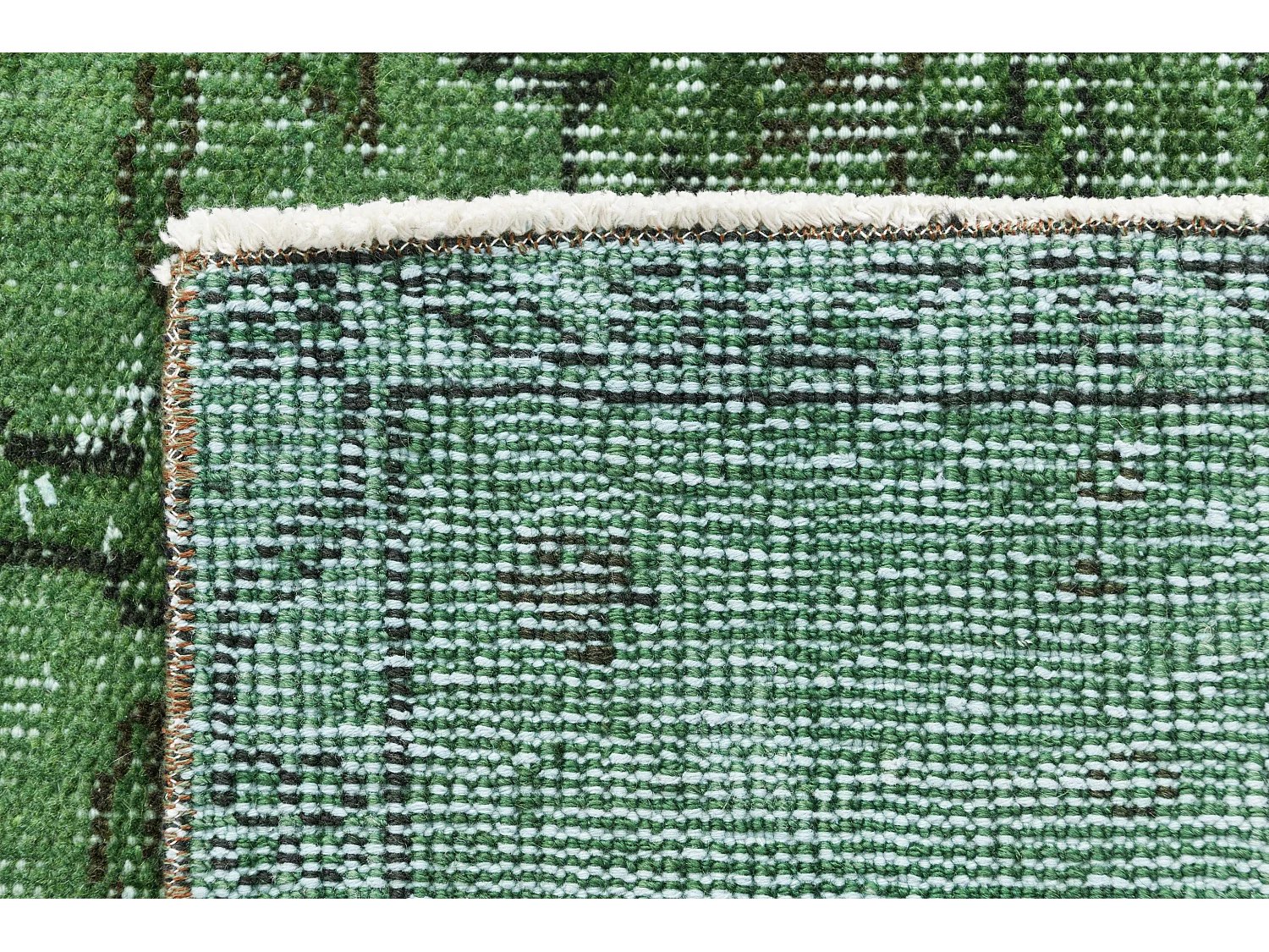 Tapis de laine 168x282 vert Ultra Vintage