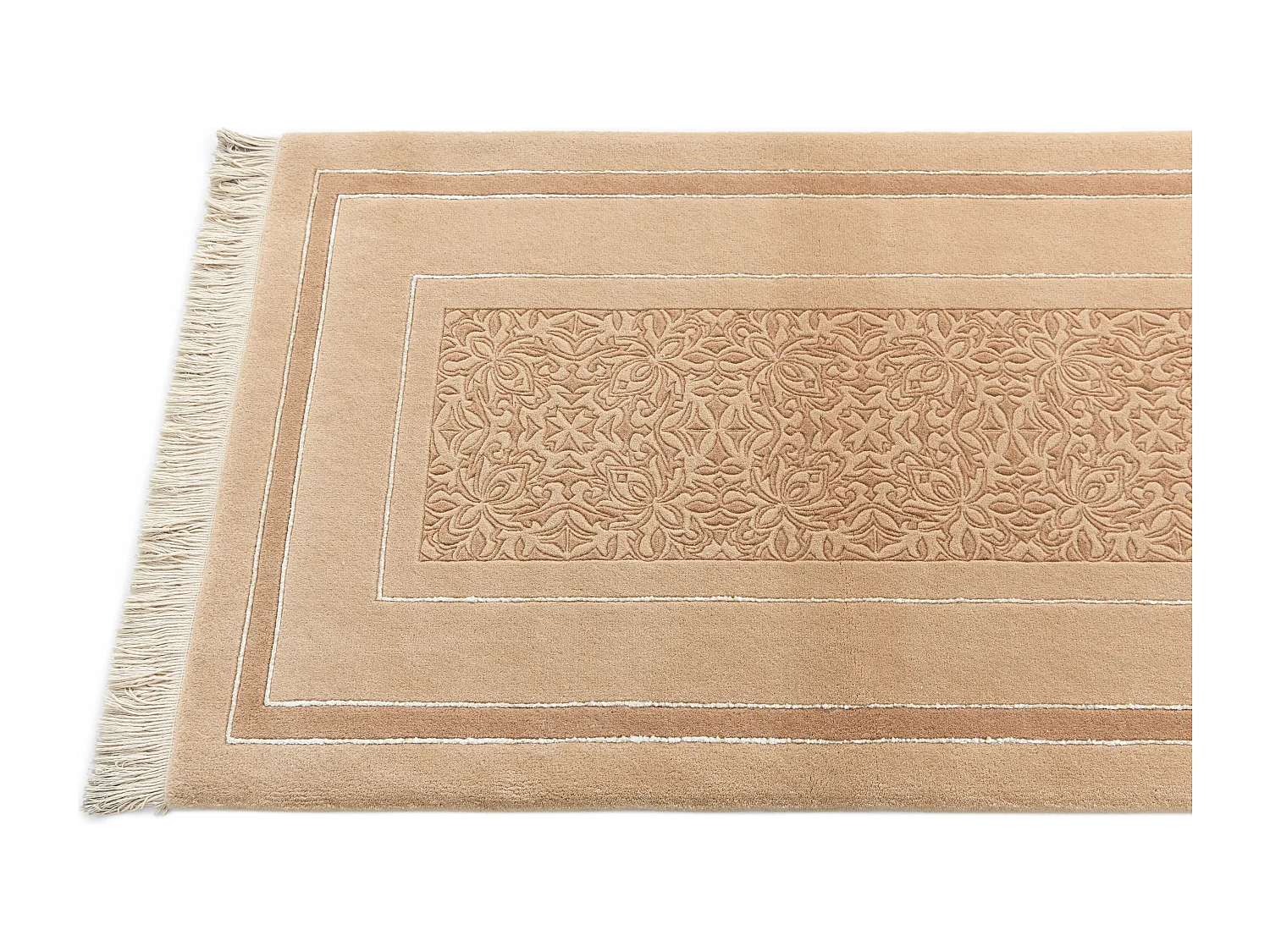 Tapis de couloir en laine 84x305 brun Darya