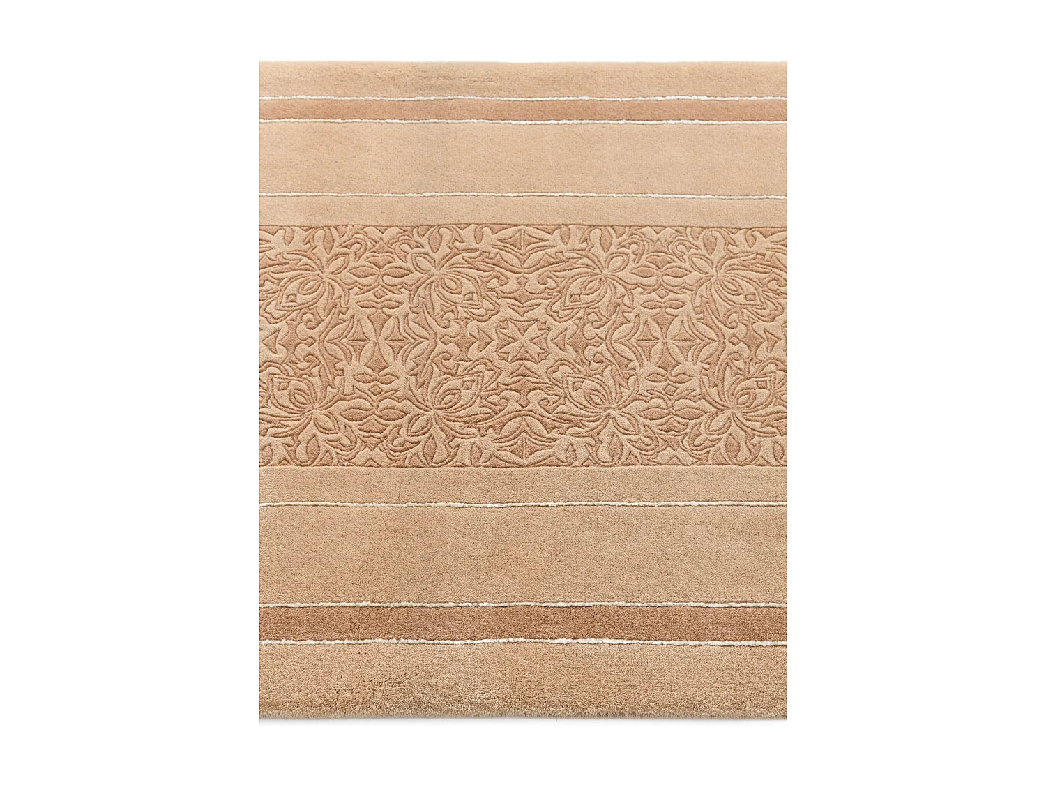 Tapis de couloir en laine 84x305 brun Darya
