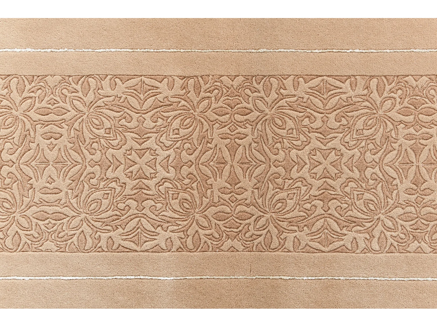 Tapis de couloir en laine 84x305 brun Darya