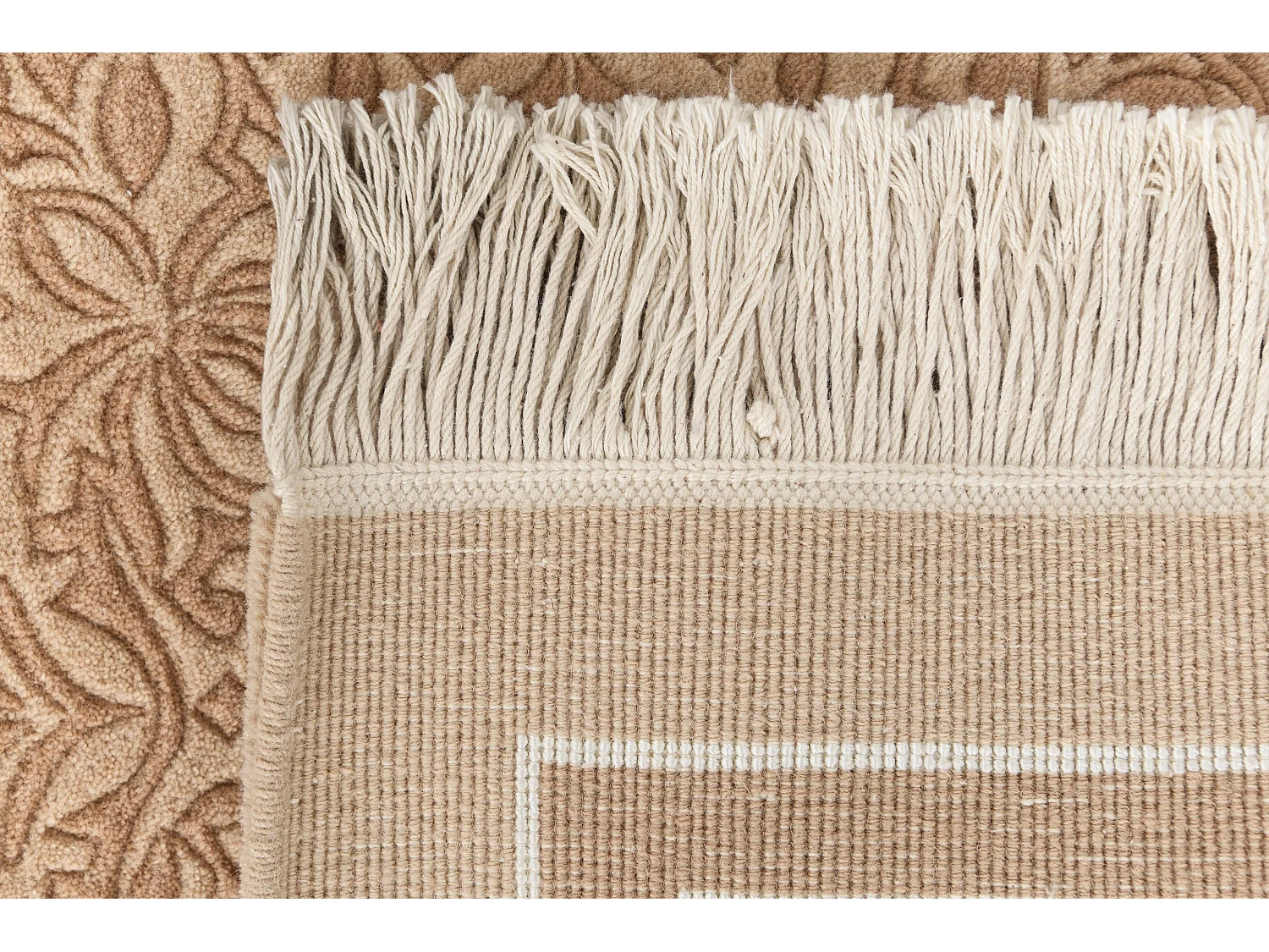 Tapis de couloir en laine 84x305 brun Darya