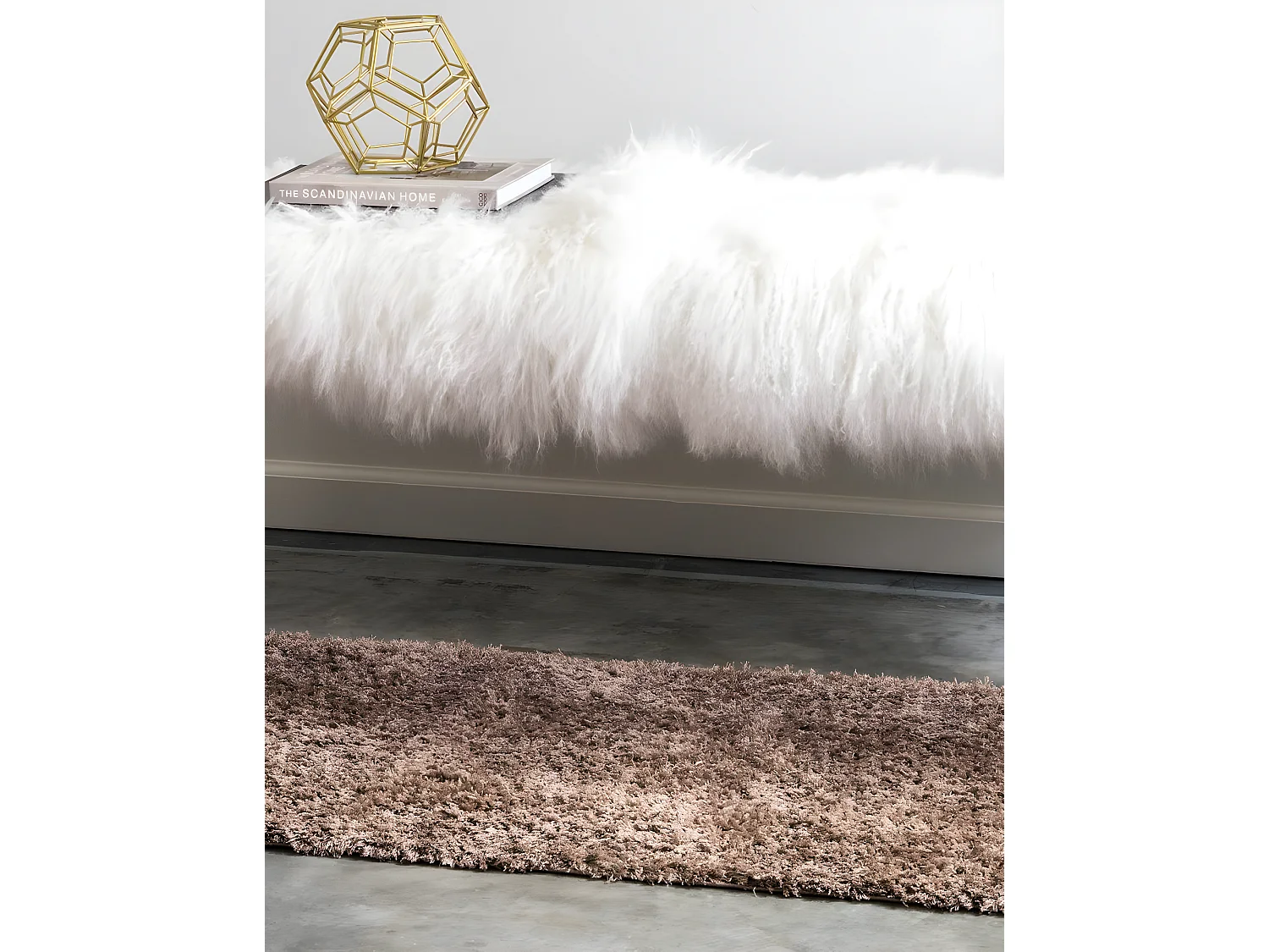 Hochflorteppich 62x120 Braun Luzern