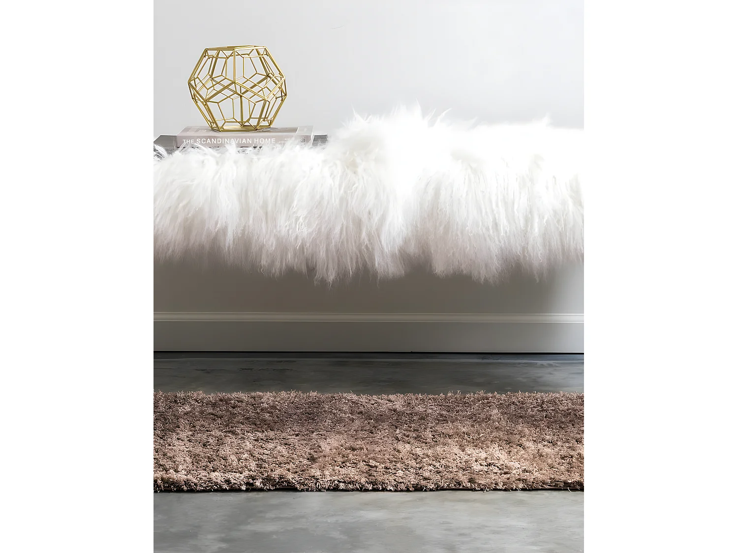 Hochflorteppich 62x120 Braun Luzern