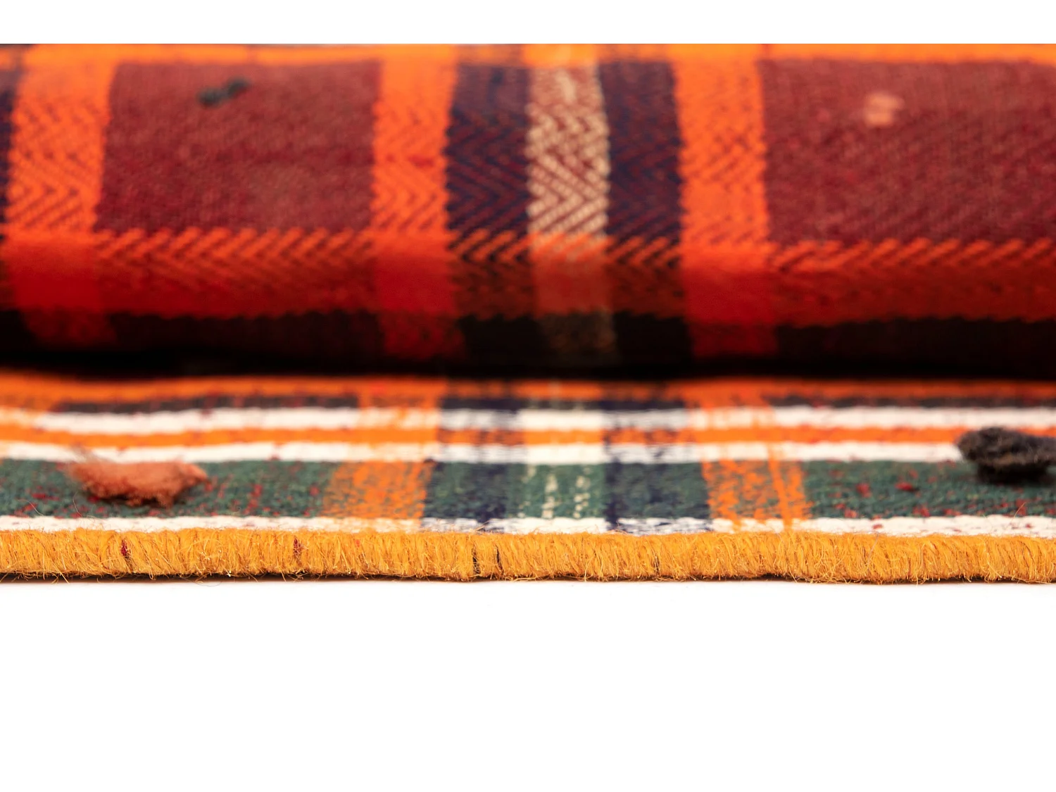 Tapis de laine 121x210 orange Jajim