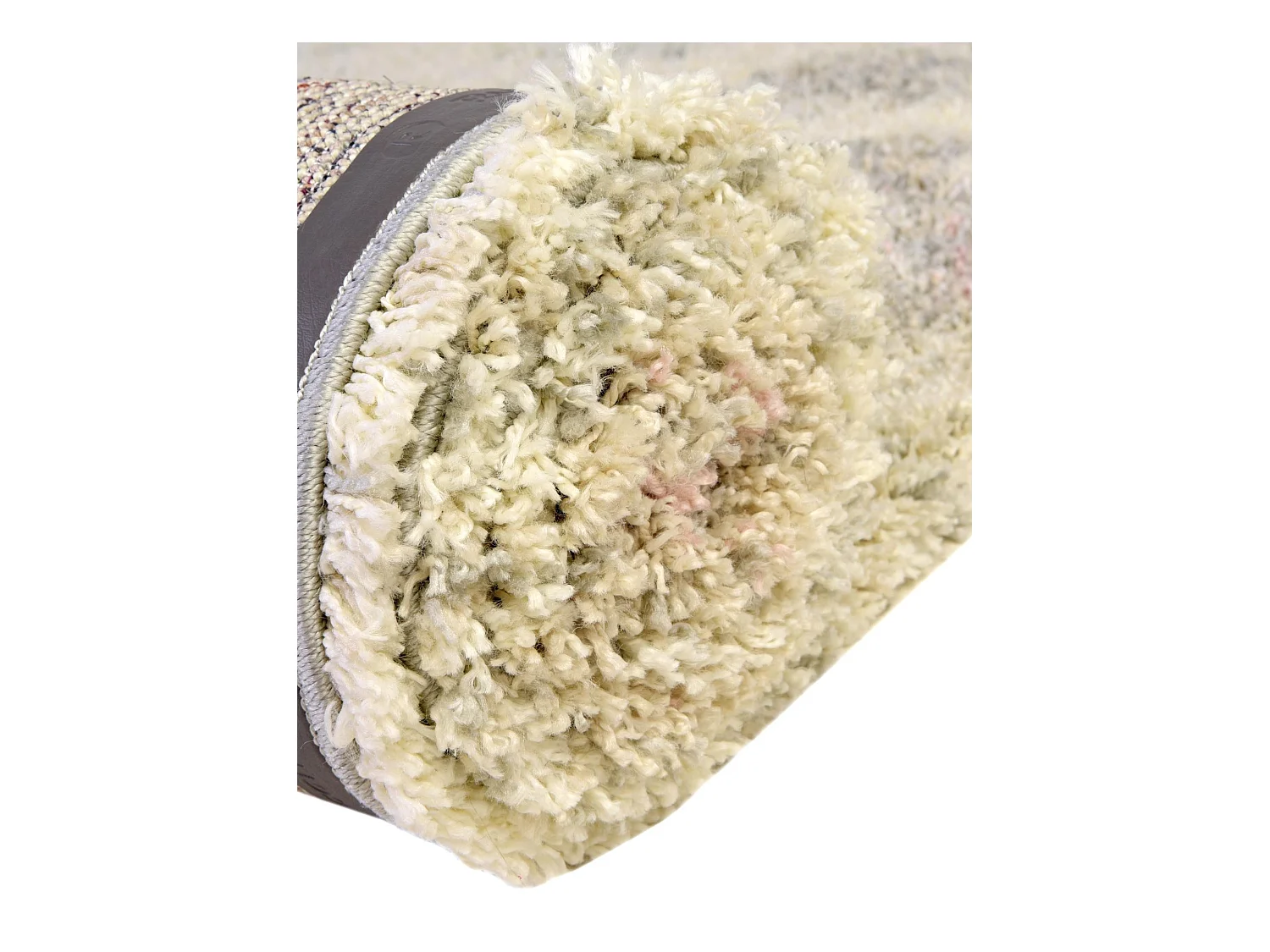 Hoogpolig tapijt 120x62 Beige - Roze Lachen Haze