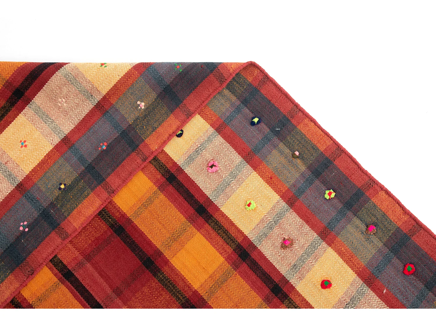 Tapis de laine 154x228 rouge Jajim