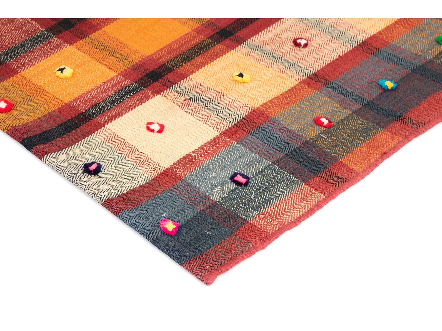 Tapis de laine 154x228 rouge Jajim