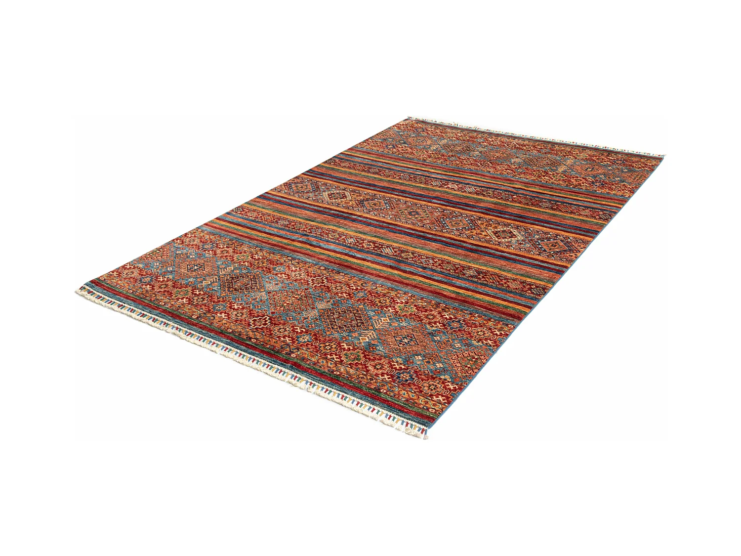 Wollteppich 177x272 Blau Torkman