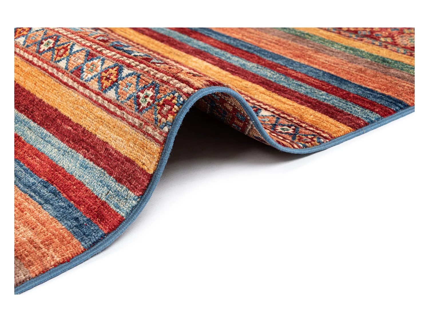 Wollteppich 177x272 Blau Torkman