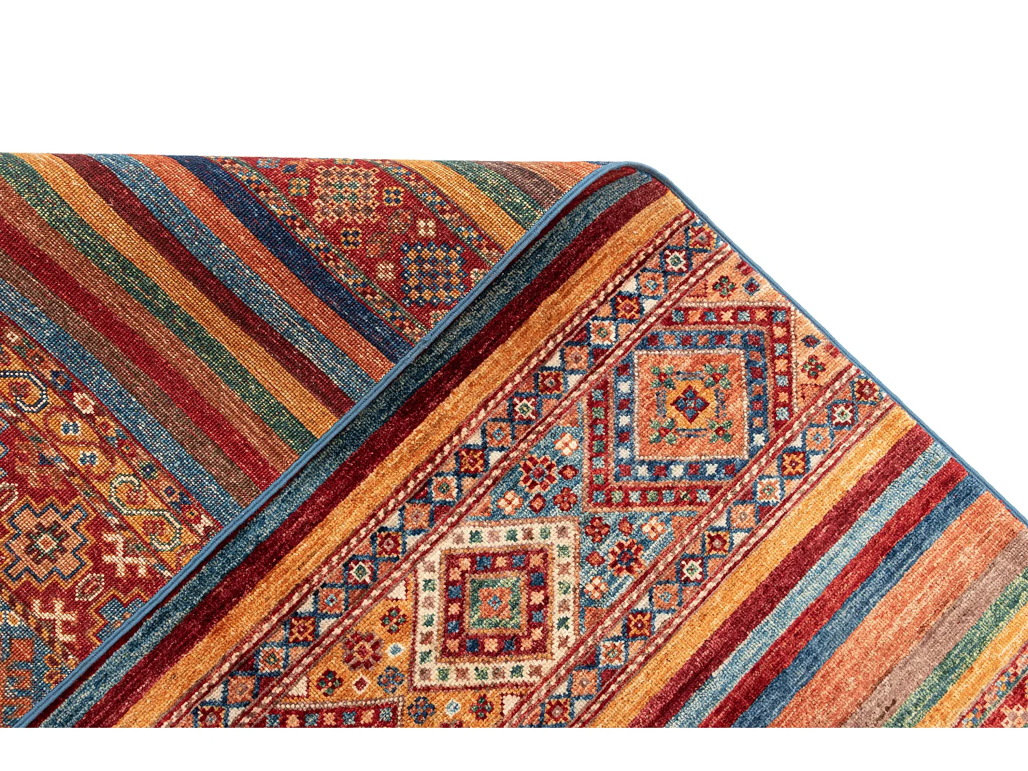 Wollteppich 177x272 Blau Torkman