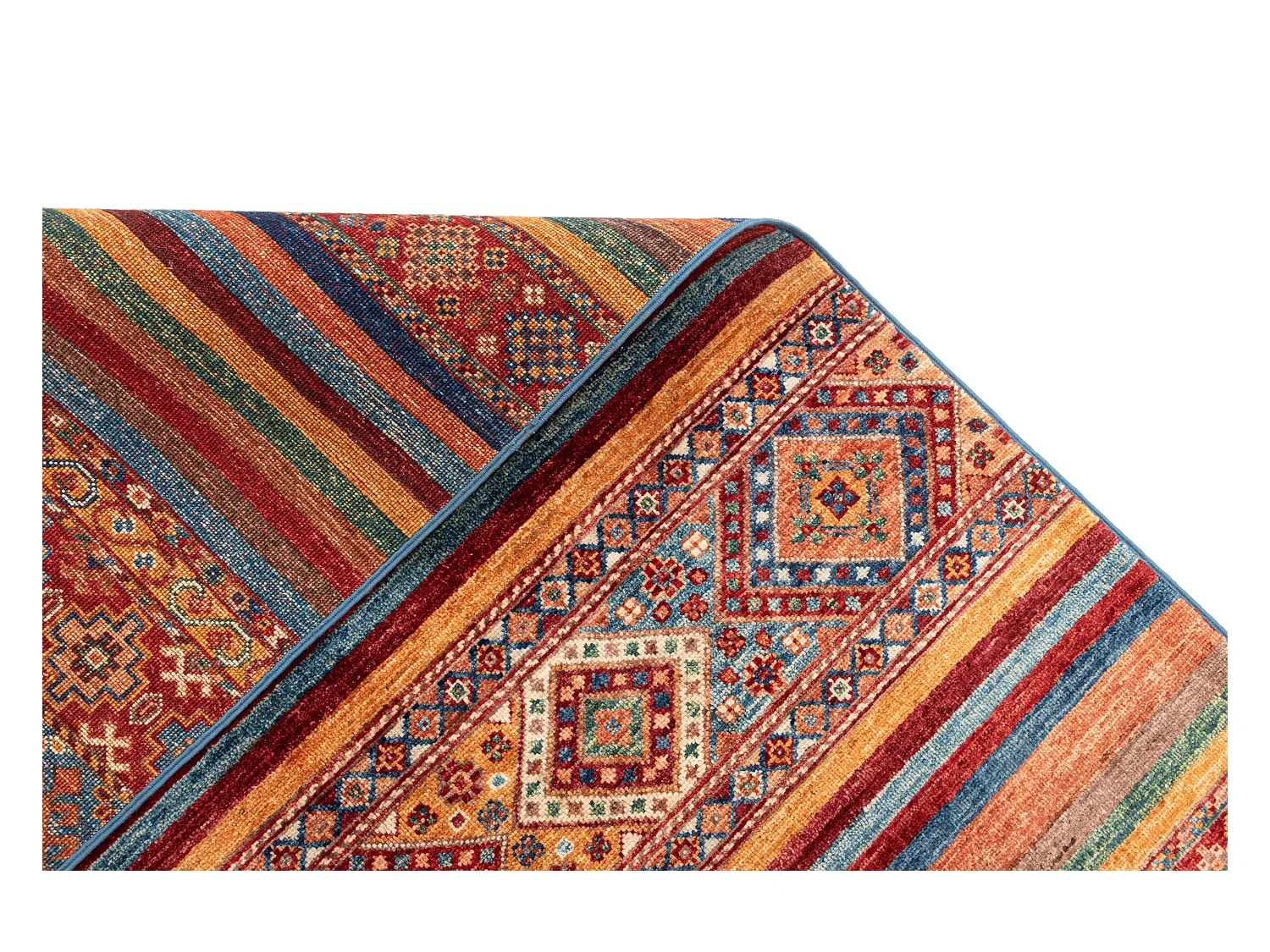 Wollteppich 177x272 Blau Torkman