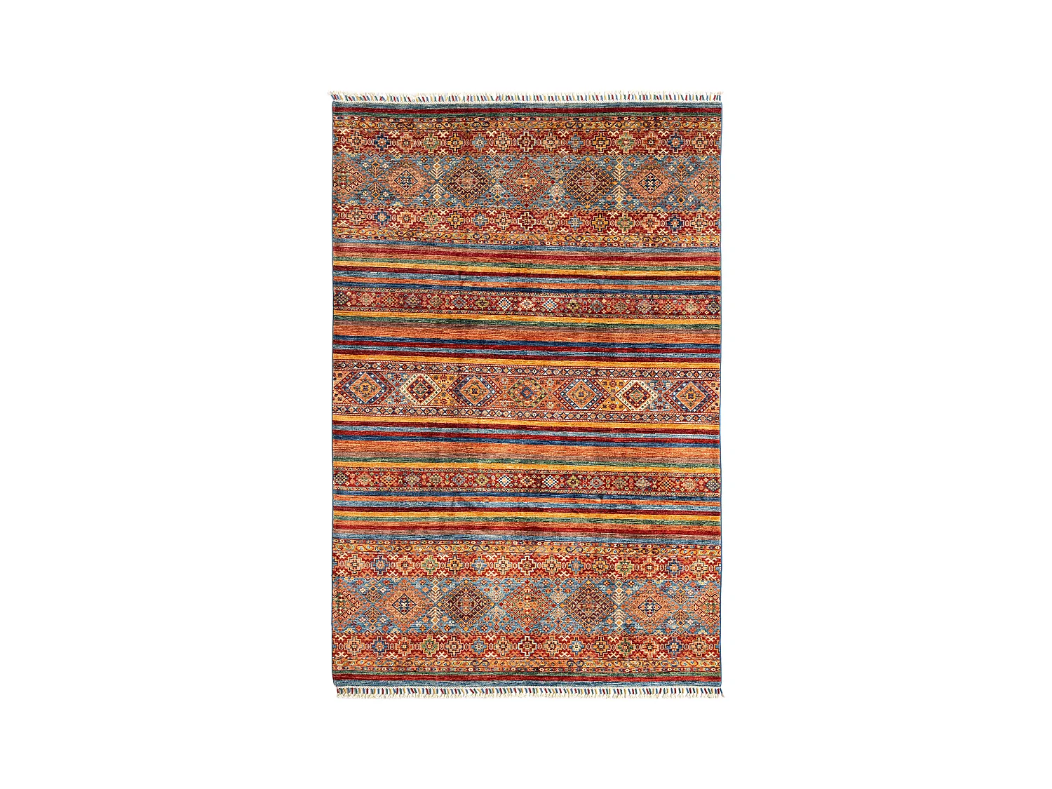 Wollteppich 177x272 Blau Torkman