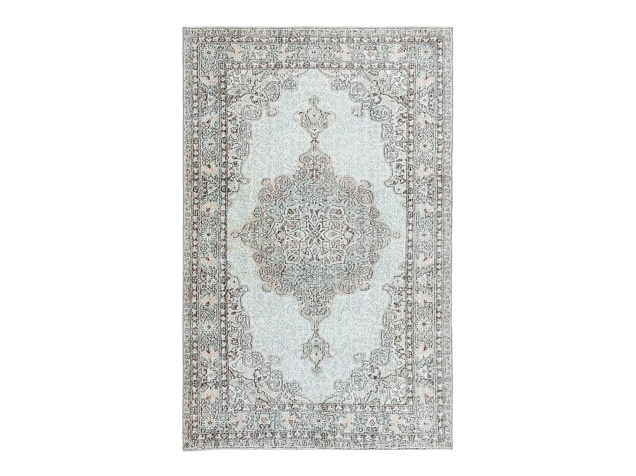 Tapis de laine 173x262 Bleu Ultra Vintage