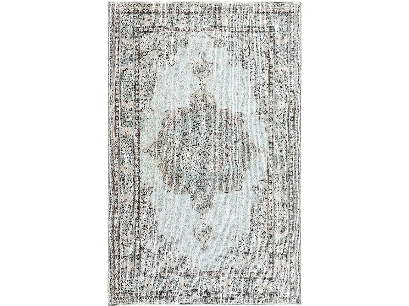 Tapis de laine 173x262 Bleu Ultra Vintage
