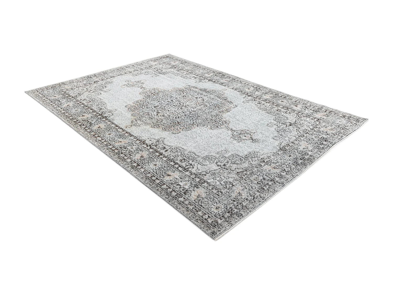 Tapis de laine 173x262 Bleu Ultra Vintage