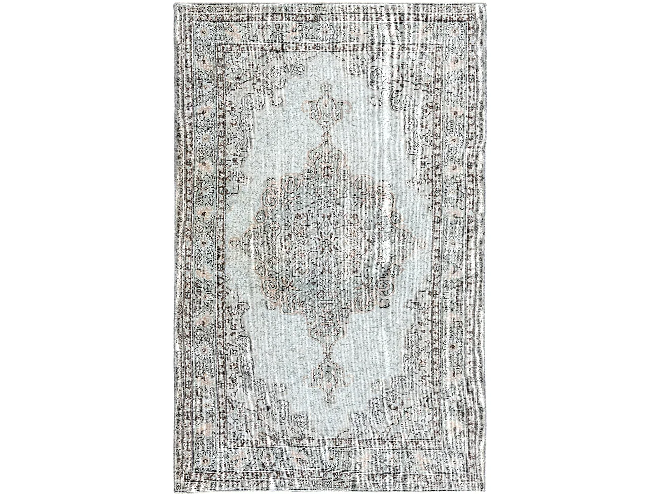 Tapis de laine 173x262 Bleu Ultra Vintage