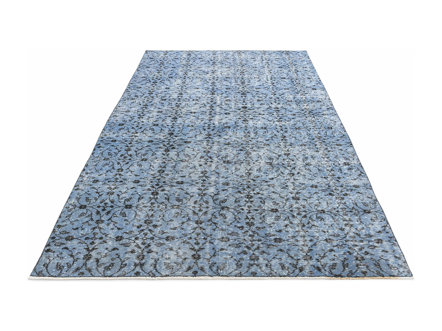 Wollteppich 155x267 Blau Ultra Vintage